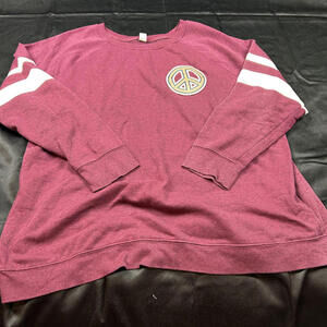 Old navy womens dark red long sleeve sweatshirt